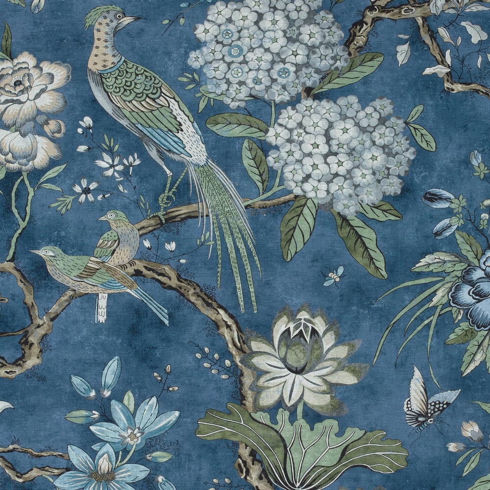 Anna French AF72995 VILLENEUVE Navy Fabric