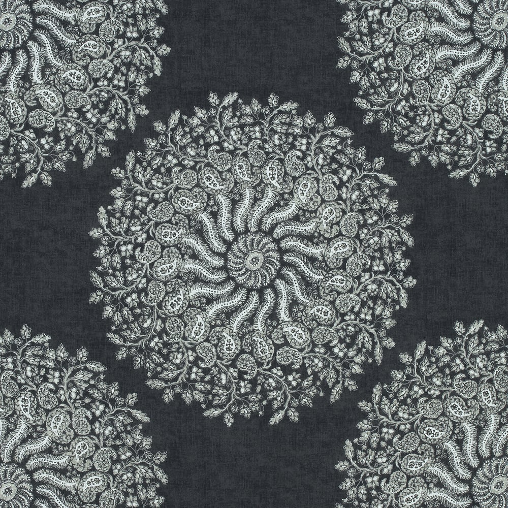 Anna French AF78731 LA PROVENCE Black Fabric