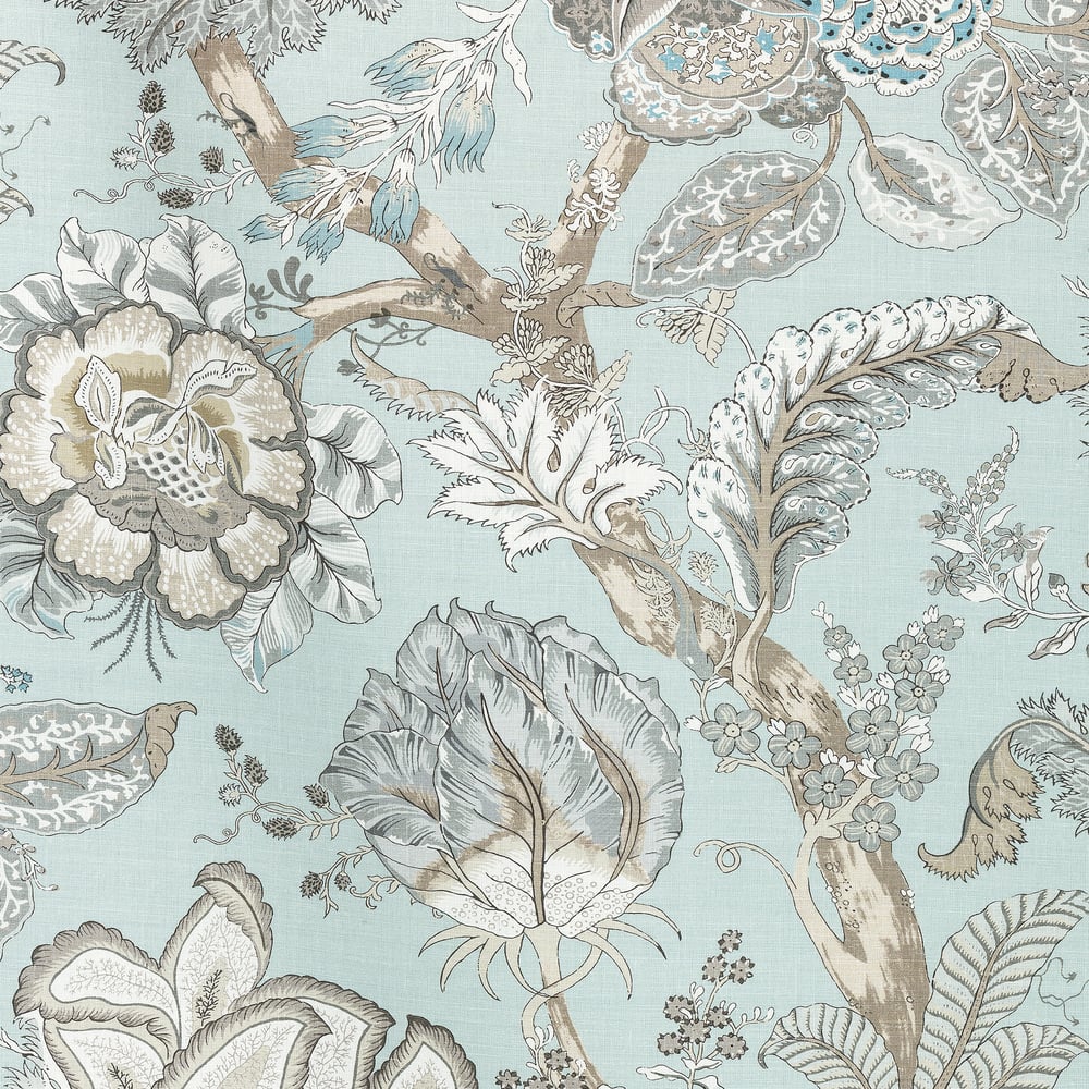 Anna French AF78737 KALAMKARI Robin's Egg Fabric