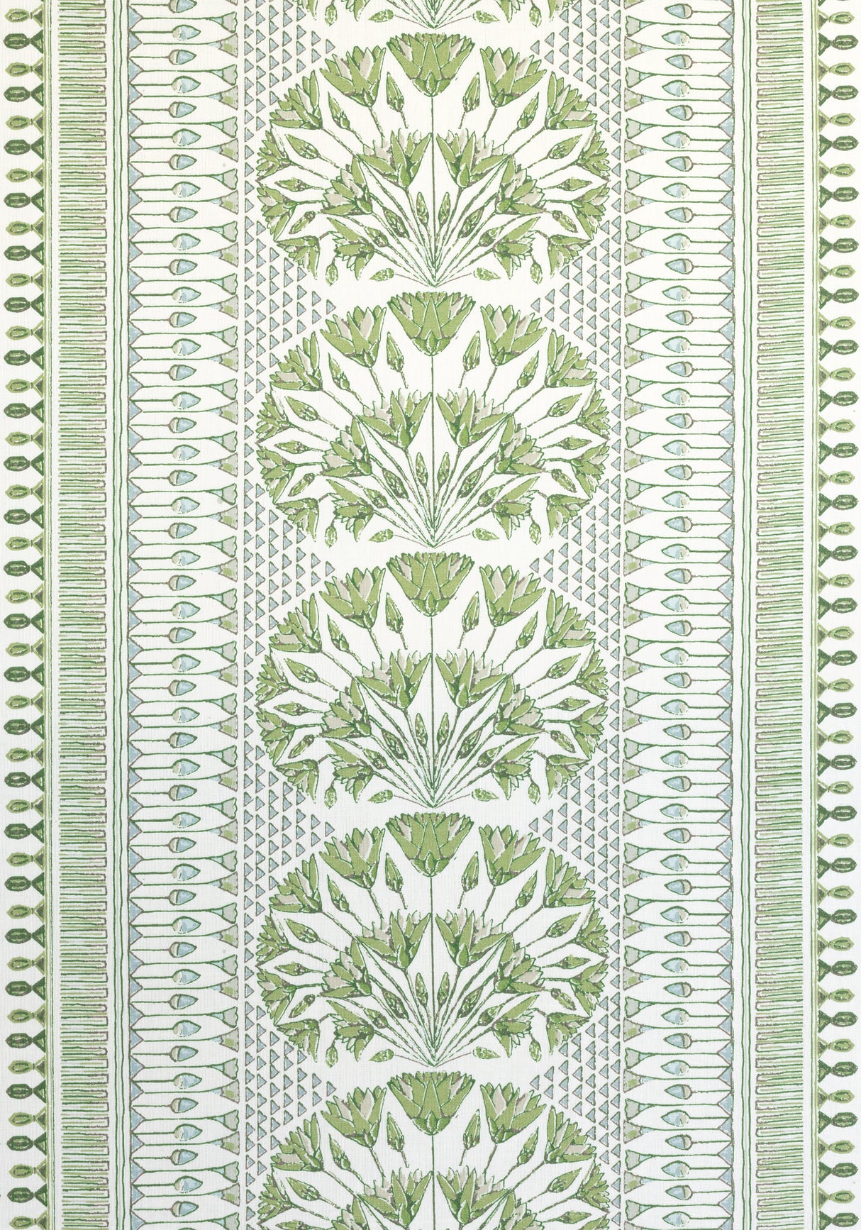 Anna French AF9623 CAIRO Green and White Fabric