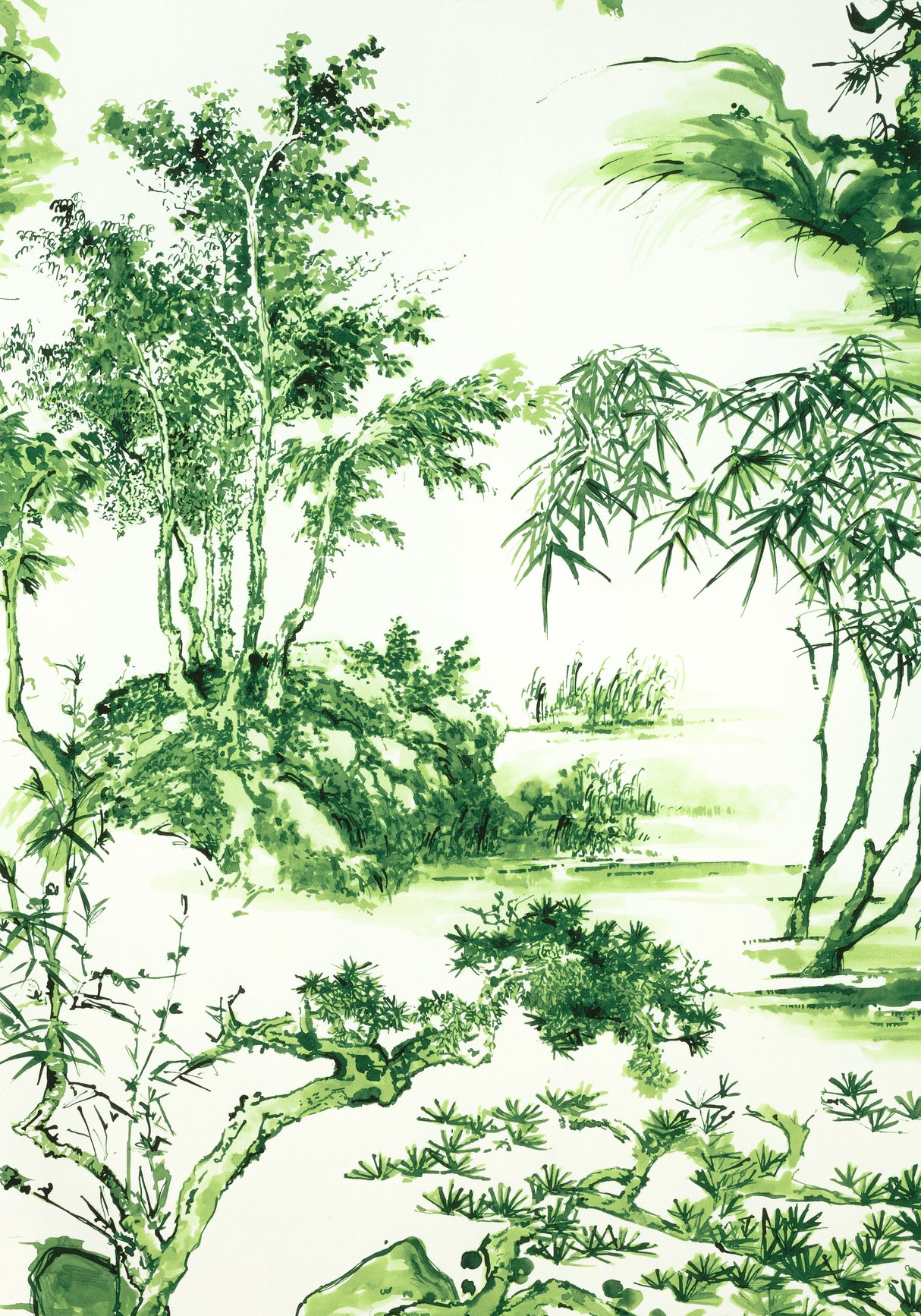 Anna French AF9828 KYOTO Emerald Green Fabric