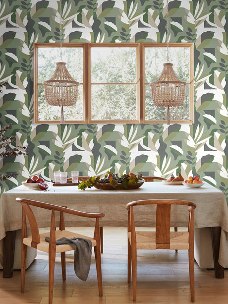 York AG2005 Papier Colle Green Wallpaper