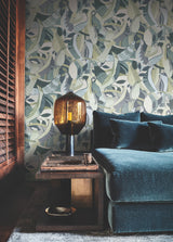 York AG2017 Fauvist Flock Green Wallpaper