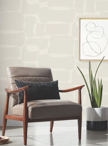 York AG2071 Block Caramel & Cream Wallpaper
