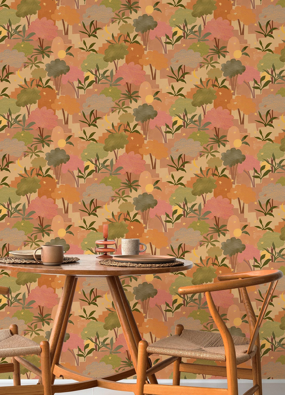 Alja Horvat AHS4711 Terracotta Bohemian Walk Peel & Stick Wallpaper