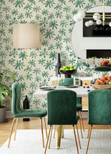 Alja Horvat AHS4717 Green Field of Flowers Peel & Stick Wallpaper