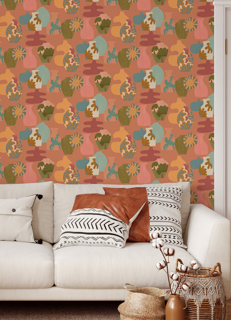 Alja Horvat AHS4722 Terracotta Miracle Vases Peel & Stick Wallpaper