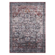Amer Rugs ALA-1 Alaska Machine-Washable Vintage Medallion Power-Loomed /Red Area Rug