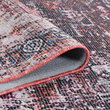 Amer Rugs ALA-1 Alaska Machine-Washable Vintage Medallion Power-Loomed /Red Area Rug