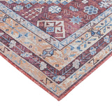 Amer Rugs ALA-10 Alaska Machine-Washable Vintage Medallion Power-Loomed /Terracotta Area Rug