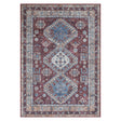 Amer Rugs ALA-10 Alaska Machine-Washable Vintage Medallion Power-Loomed /Terracotta Area Rug