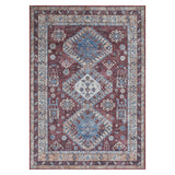 Amer Rugs ALA-10 Alaska Machine-Washable Vintage Medallion Power-Loomed /Terracotta Area Rug