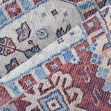 Amer Rugs ALA-10 Alaska Machine-Washable Vintage Medallion Power-Loomed /Terracotta Area Rug