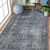 Amer Rugs ALA-5 Alaska Machine-Washable Vintage Medallion Power-Loomed /Green Area Rug