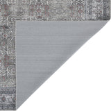 Amer Rugs ALA-6 Alaska Machine-Washable Vintage Medallion Power-Loomed /Gray Area Rug