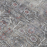 Amer Rugs ALA-6 Alaska Machine-Washable Vintage Medallion Power-Loomed /Gray Area Rug