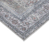 Amer Rugs ALA-6 Alaska Machine-Washable Vintage Medallion Power-Loomed /Gray Area Rug