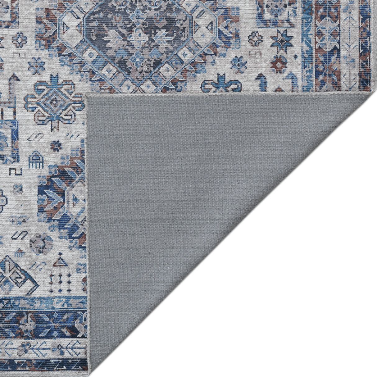 Amer Rugs ALA-8 Alaska Machine-Washable Vintage Medallion Power-Loomed /Red Area Rug