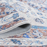 Amer Rugs ALA-8 Alaska Machine-Washable Vintage Medallion Power-Loomed /Red Area Rug