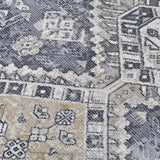 Amer Rugs ALA-9 Alaska Machine-Washable Vintage Medallion Power-Loomed /Mustard Area Rug