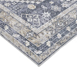 Amer Rugs ALA-9 Alaska Machine-Washable Vintage Medallion Power-Loomed /Mustard Area Rug