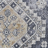 Amer Rugs ALA-9 Alaska Machine-Washable Vintage Medallion Power-Loomed /Mustard Area Rug