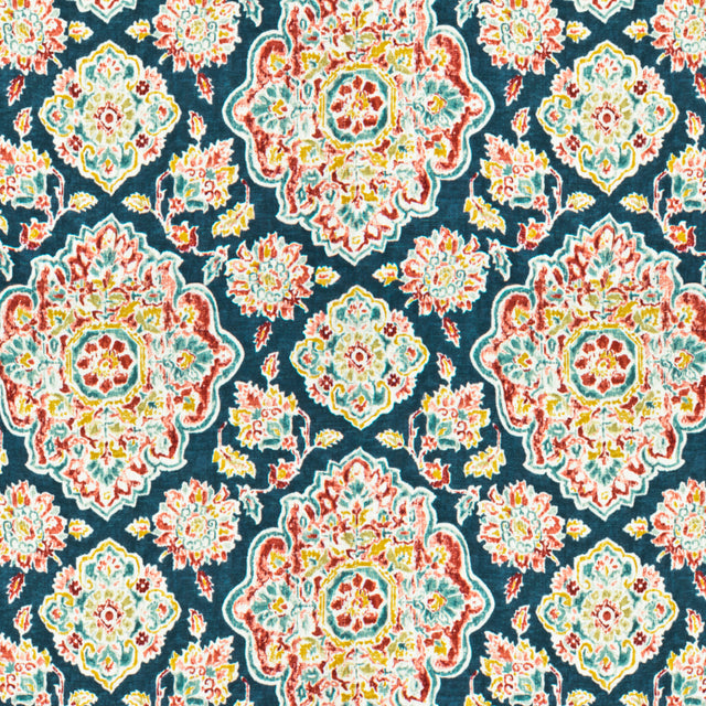 STOUT ALIY-3 ALIYANA 3 OCEAN Fabric - Eades Wallpaper & Fabric