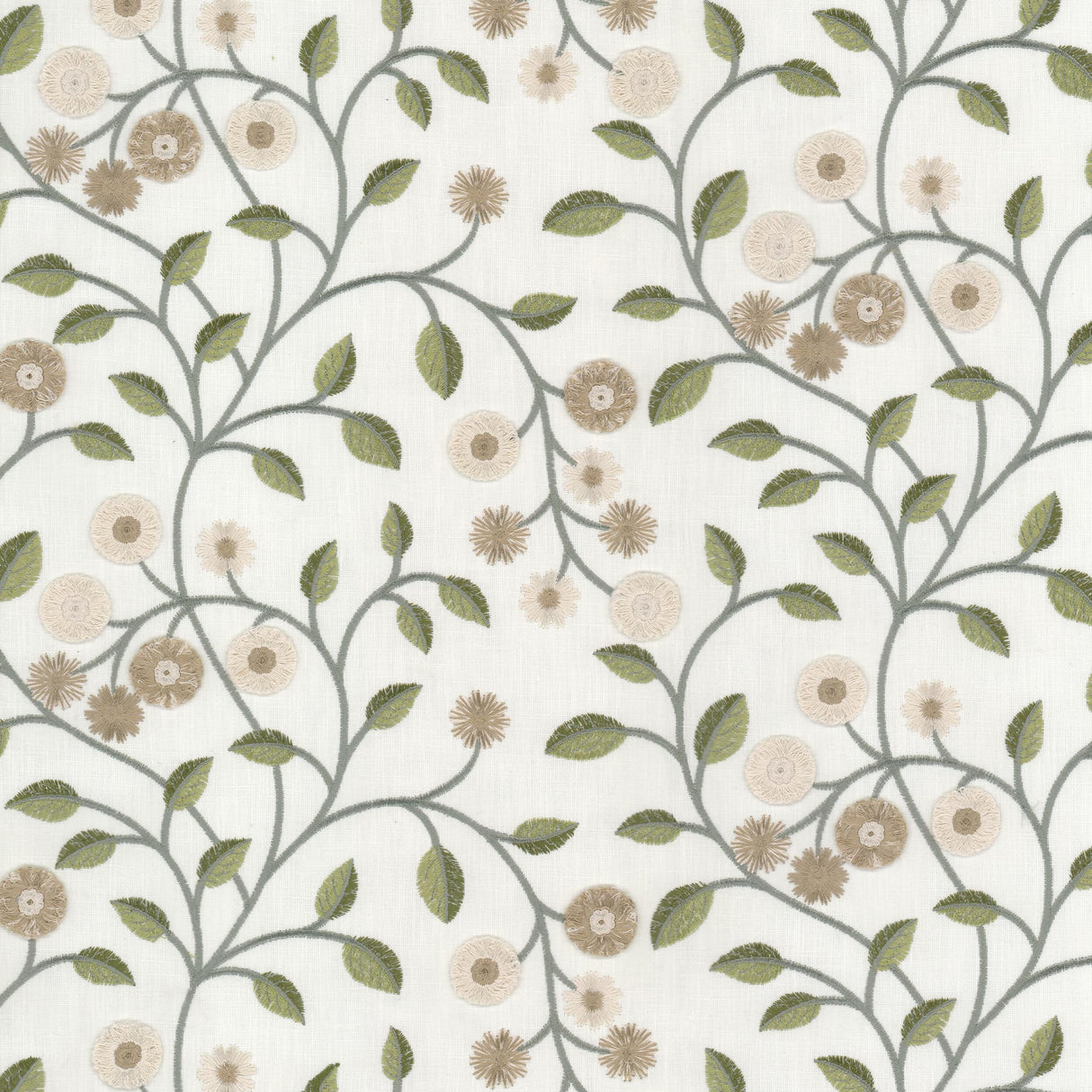 STOUT ALMA-1 ALMA 1 AVOCADO Fabric - Eades Wallpaper & Fabric