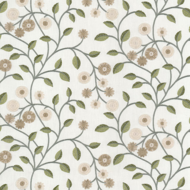 STOUT ALMA-1 ALMA 1 AVOCADO Fabric - Eades Wallpaper & Fabric