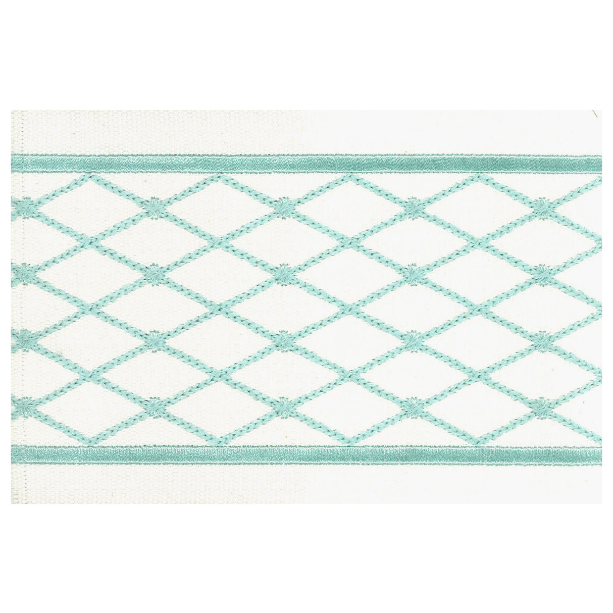 STOUT ALOO-7 ALOOF 7 TURQUOISE Fabric - Eades Wallpaper & Fabric