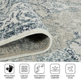 Amer Rugs ALU-6 Allure Classic Medallion /Blue Area Rug