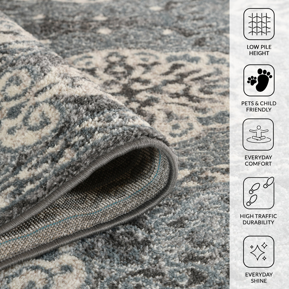 Amer Rugs ALX-10 Alexandria Classic Bordered Area Rug
