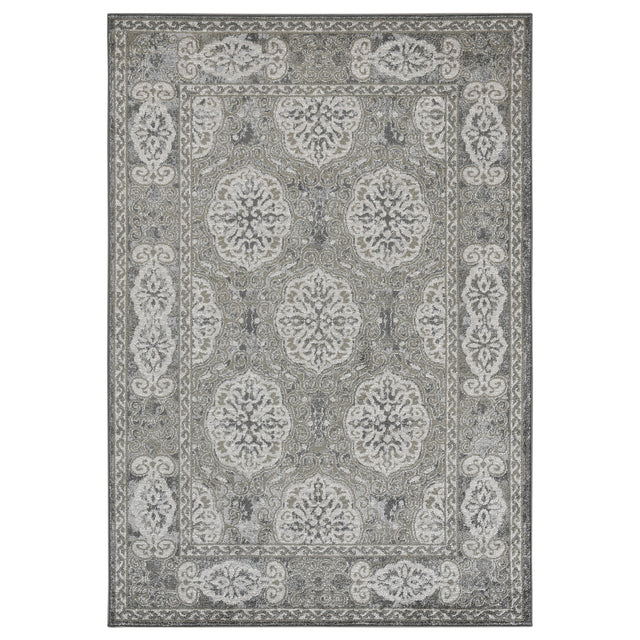 Amer Rugs ALX-11 Alexandria Classic Bordered Runner Rug, 2'6" X 10'3" Area Rug