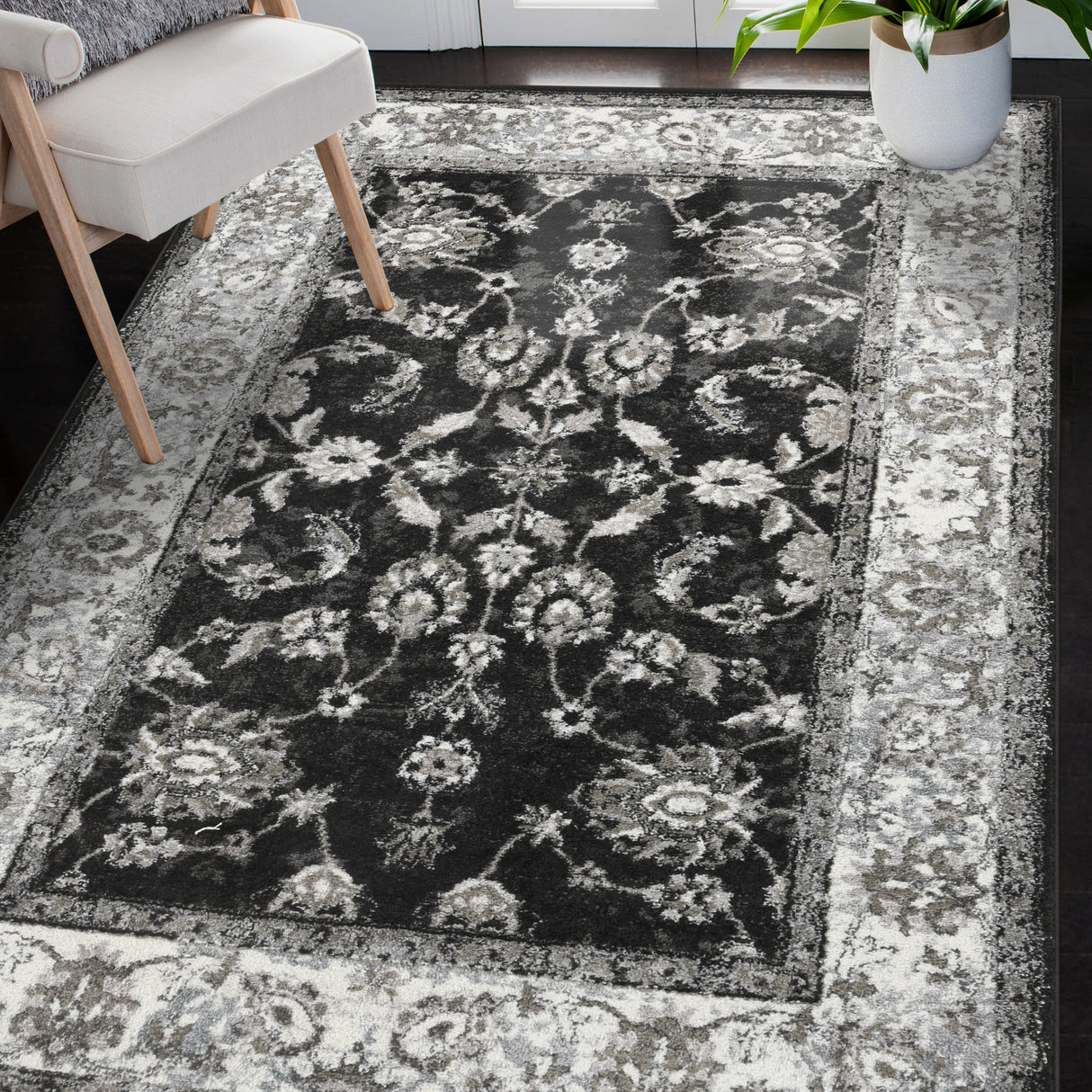 Amer Rugs ALX-44 Alexandria Classic Bordered /Ivory Area Rug