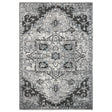 Amer Rugs ALX-49 Alexandria Contemporary Medallion /Gray Area Rug