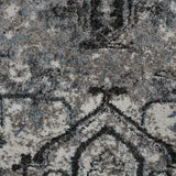 Amer Rugs ALX-49 Alexandria Contemporary Medallion /Gray Area Rug