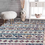 Amer Rugs ALX-80 Alexandria Contemporary Medallion Area Rug