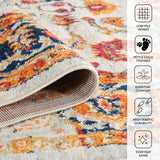 Amer Rugs ALX-84 Alexandria Farmhouse Bordered /Gold Area Rug