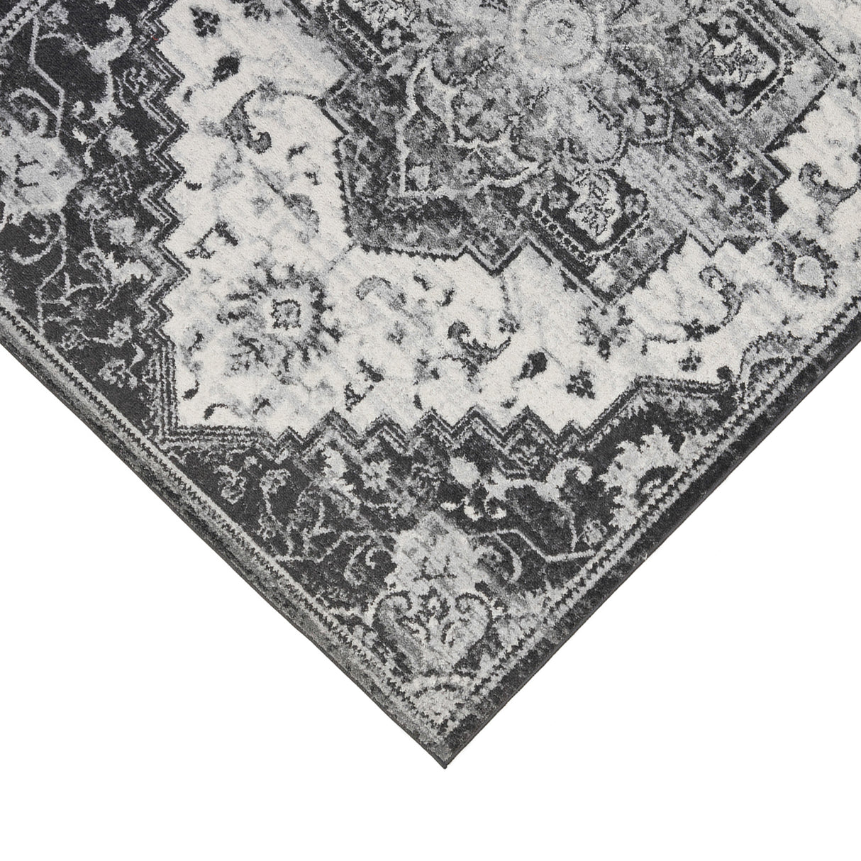 Amer Rugs ALX-88 Alexandria Classic Medallion /Gray Area Rug