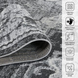 Amer Rugs ALX-88 Alexandria Classic Medallion /Gray Area Rug