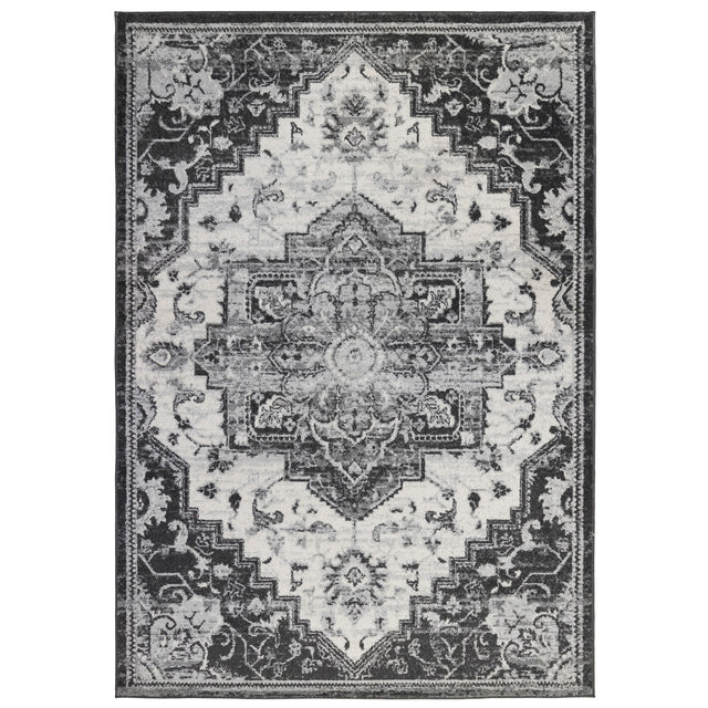 Amer Rugs ALX-88 Alexandria Classic Medallion /Gray Area Rug