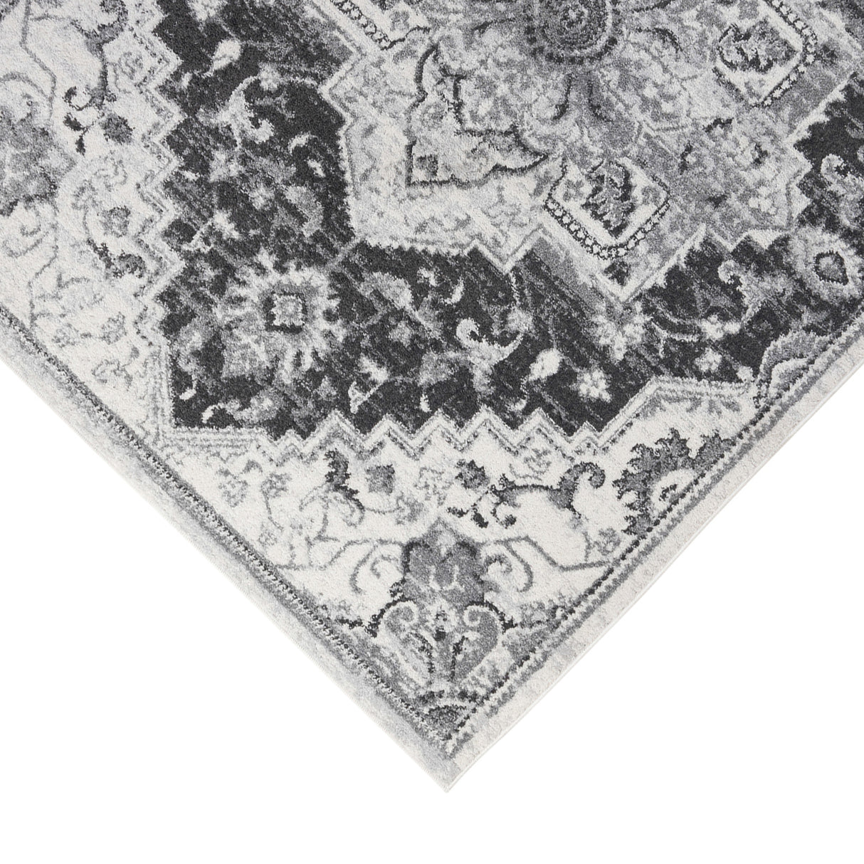 Amer Rugs ALX-89 Alexandria Classic Medallion Runner Rug, 2'6" X 10'3" Area Rug