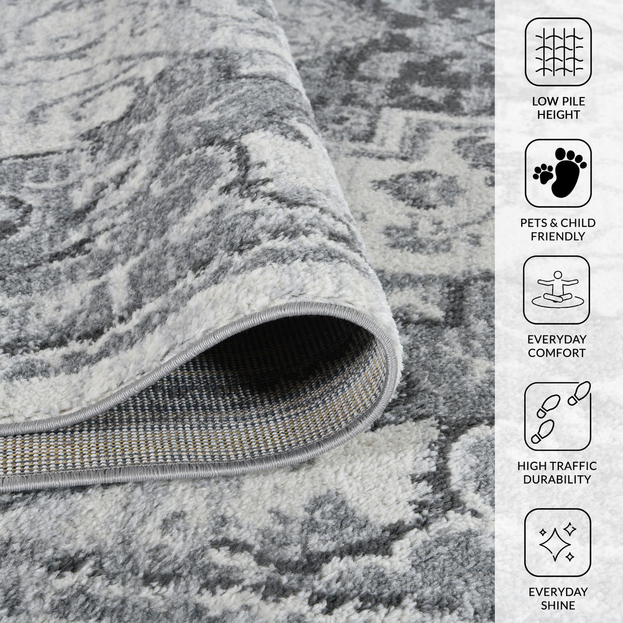 Amer Rugs ALX-89 Alexandria Classic Medallion Runner Rug, 2'6" X 10'3" Area Rug