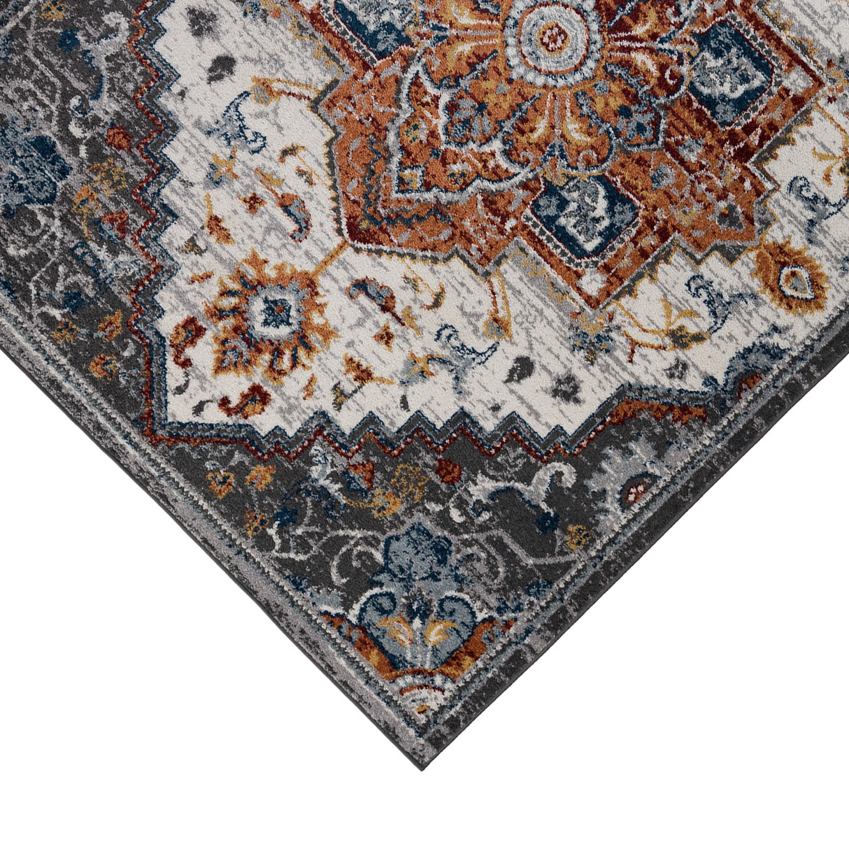 Amer Rugs ALX-91 Alexandria Classic Medallion Runner Rug, 2'6" X 10'3" Area Rug