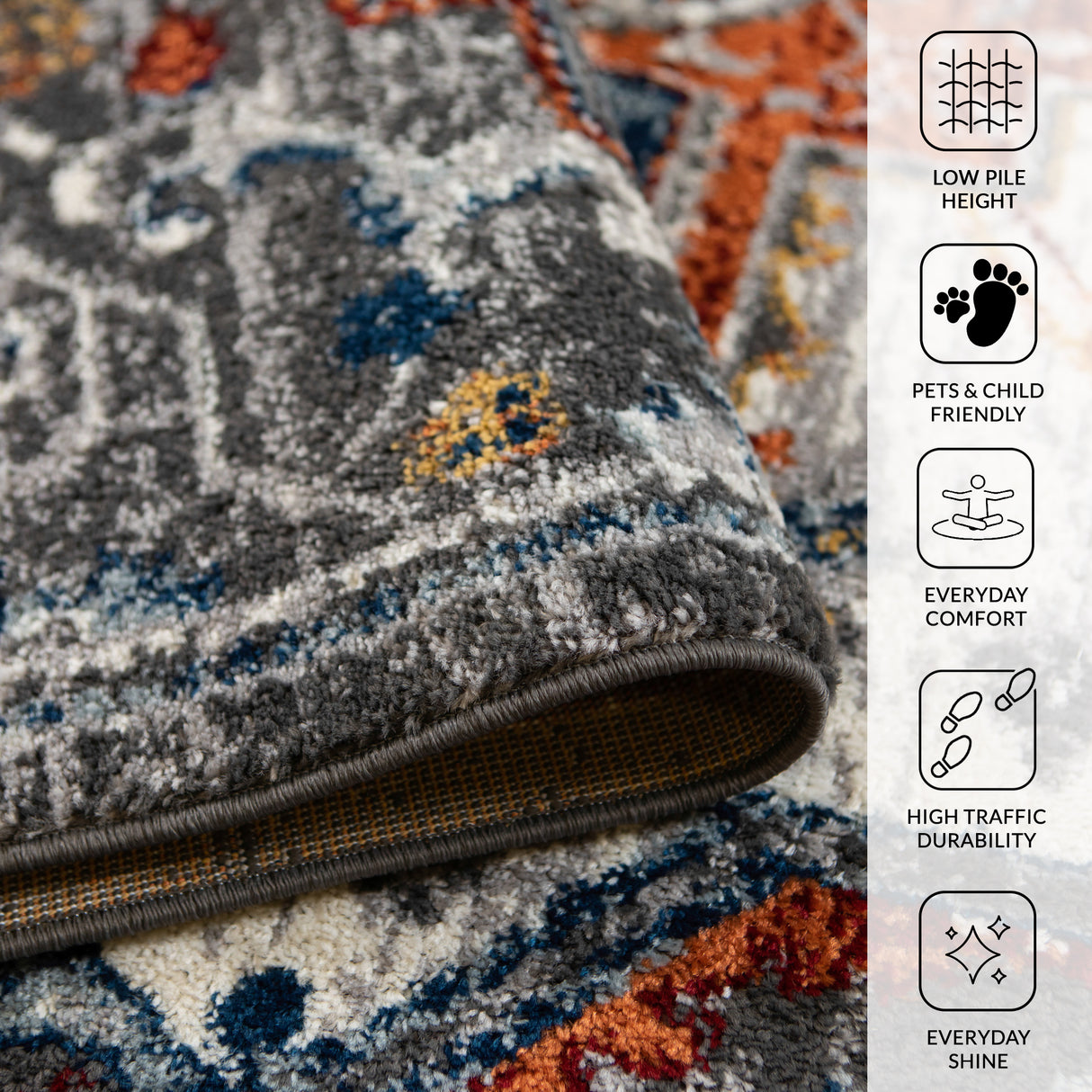 Amer Rugs ALX-91 Alexandria Classic Medallion Runner Rug, 2'6" X 10'3" Area Rug