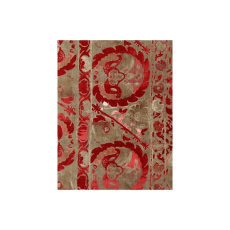 KRAVET COUTURE AM100050.916.0 IZNIK RED Fabric - Eade's Wallpaper