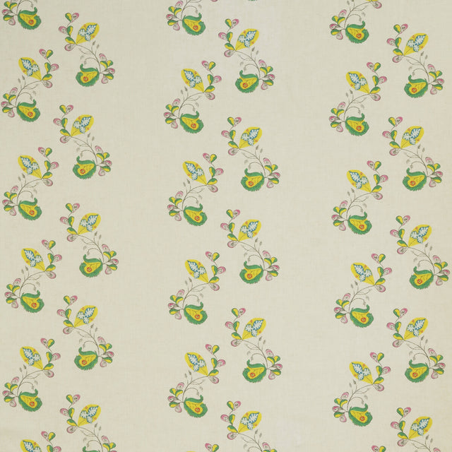 KRAVET COUTURE AM100321.340.0 PSYCHO SPRIG TROPICAL YELLOW Fabric - Eade's Wallpaper