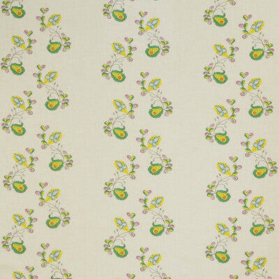 KRAVET COUTURE AM100321.340.0 PSYCHO SPRIG TROPICAL YELLOW Fabric - Eade's Wallpaper