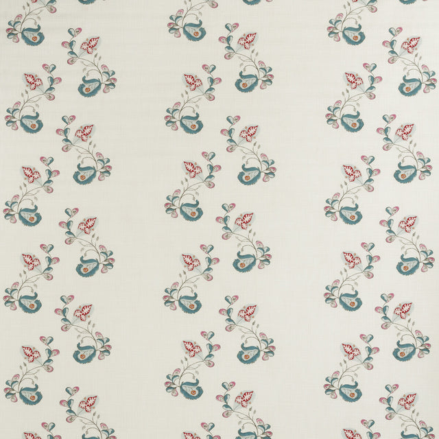 KRAVET COUTURE AM100321.517.0 PSYCHO SPRIG TROPICAL BLUE Fabric - Eade's Wallpaper