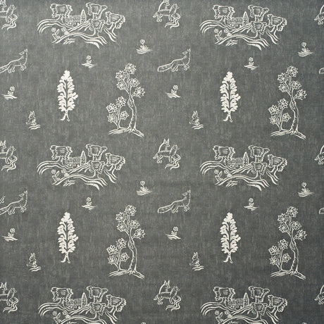 KRAVET COUTURE AM100377.11.0 FRIENDLY FOLK OUTDOOR BEFORE DAWN Fabric - Eade's Wallpaper